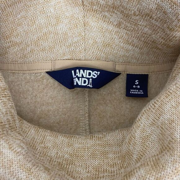 Lands' End Women's Small Sweater Fleece Tunic Cowl Neck Pullover - Picture 4 of 7